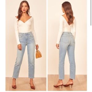 Reformation Claudia High Waisted Relaxed Jeans, Size 26